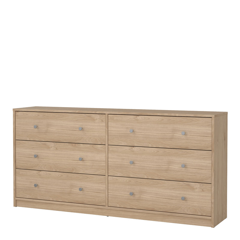 May Chest of 6 Drawers (3+3) in Jackson Hickory Oak — detail view