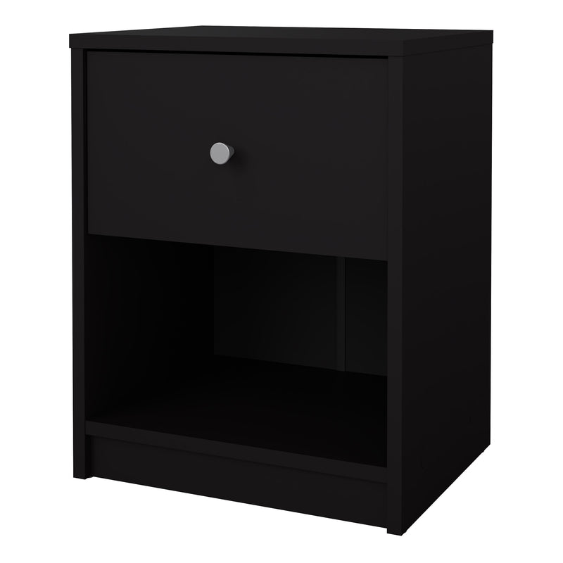 May Bedside 1 Drawer in Black — detail view
