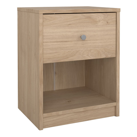 May Bedside 1 Drawer in Jackson Hickory Oak — front view