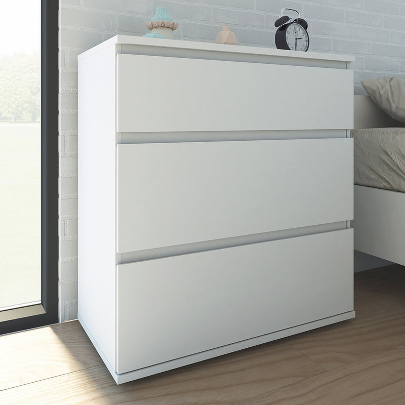 Nova Chest of 3 Drawers in White — alternative angle