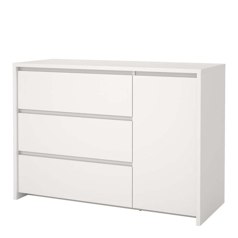 Next Sideboard with 1 door and 3 drawers White — detail view