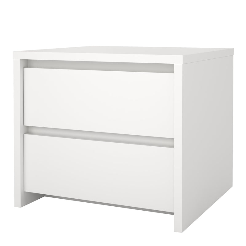Next Nightstand 2 drawers White — detail view