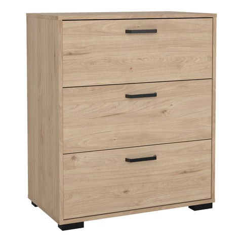 Sofia Chest 3 drawers Jackson Hickory — front view