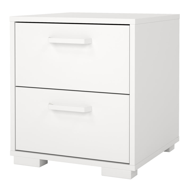 Sofia Nightstand 2 drawers White — detail view