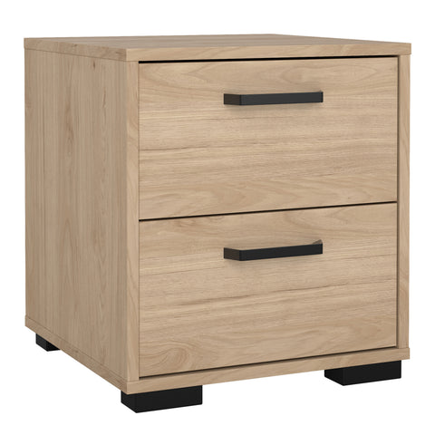 Sofia Nightstand 2 drawers Jackson Hickory — front view