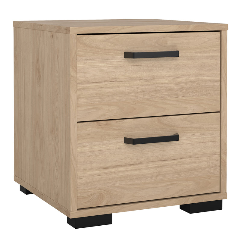 Sofia Nightstand 2 drawers Jackson Hickory — front view