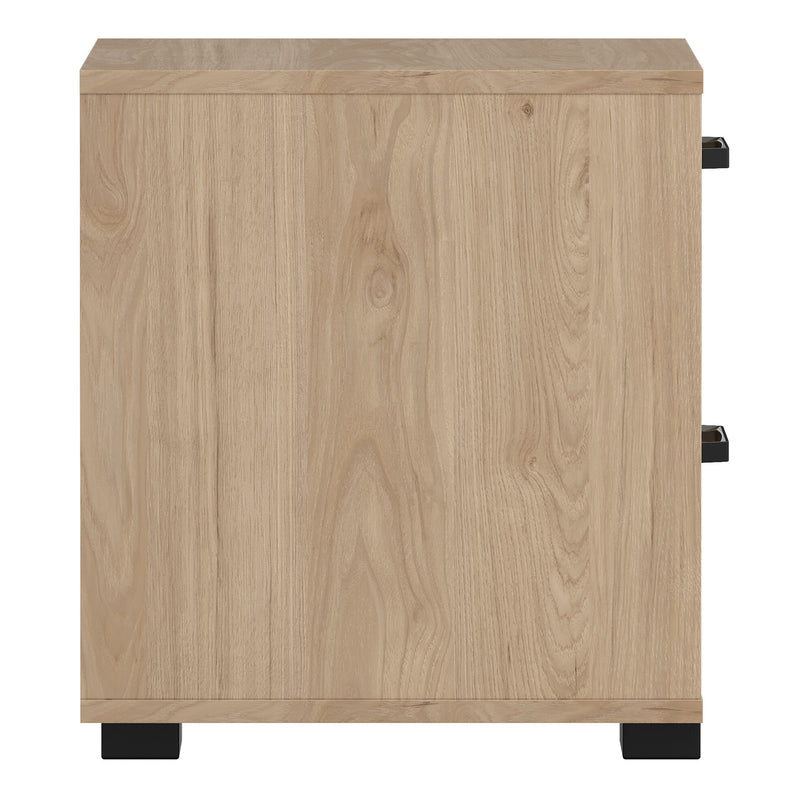 Sofia Nightstand 2 drawers Jackson Hickory — alternative angle