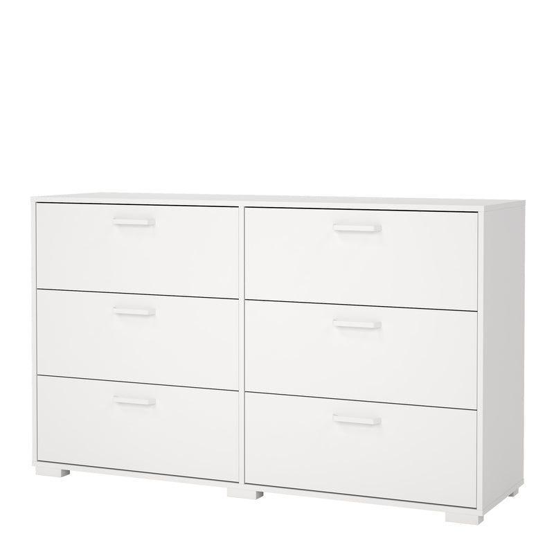 Sofia Double dresser 6 drawers White — detail view