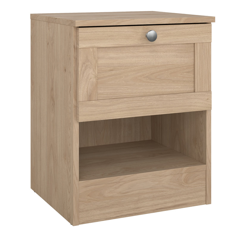 Brande Nightstand with1 Frame Drawer in Jackson Hickory — front view