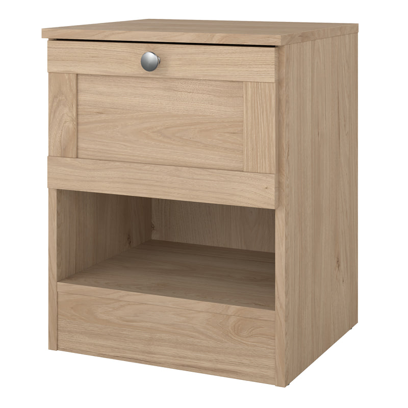 Brande Nightstand with1 Frame Drawer in Jackson Hickory — detail view