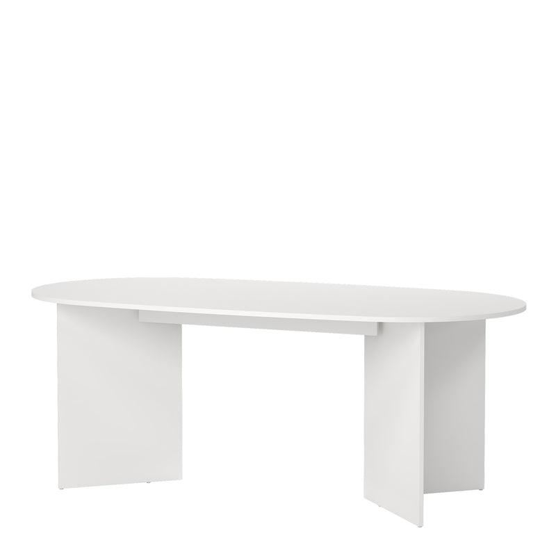 Family Dining table 100x200cm in White — detail view