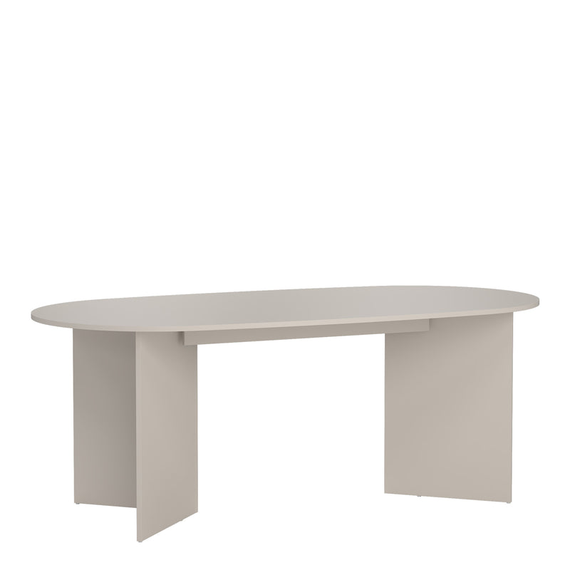 Family Dining table 100x200cm in Cashmere — front view