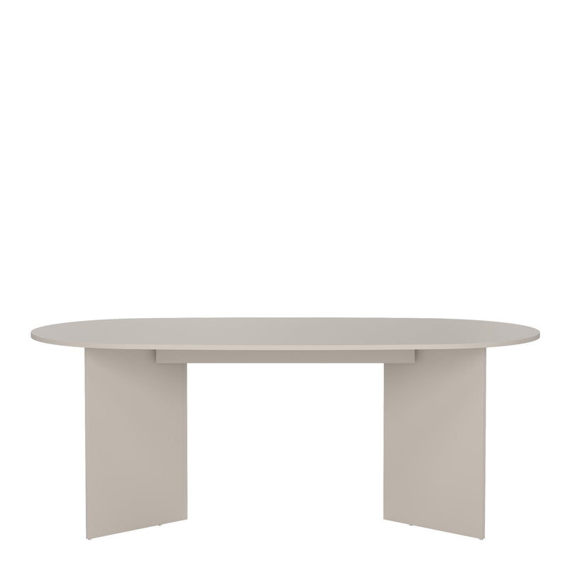 Family Dining table 100x200cm in Cashmere — side angle