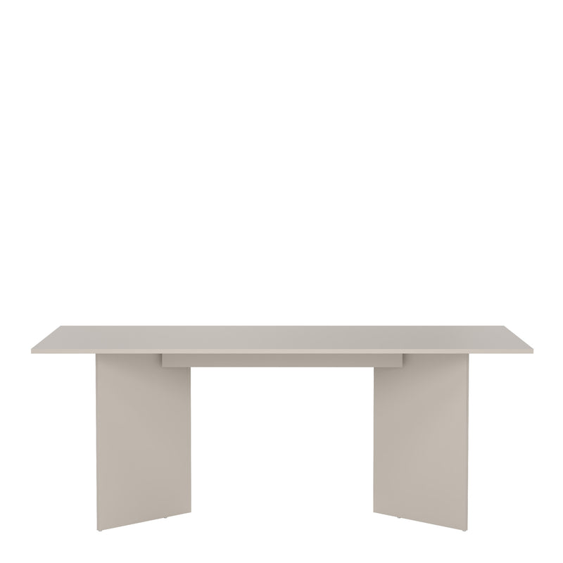 Family Dining table 90x200cm in Cashmere — side angle