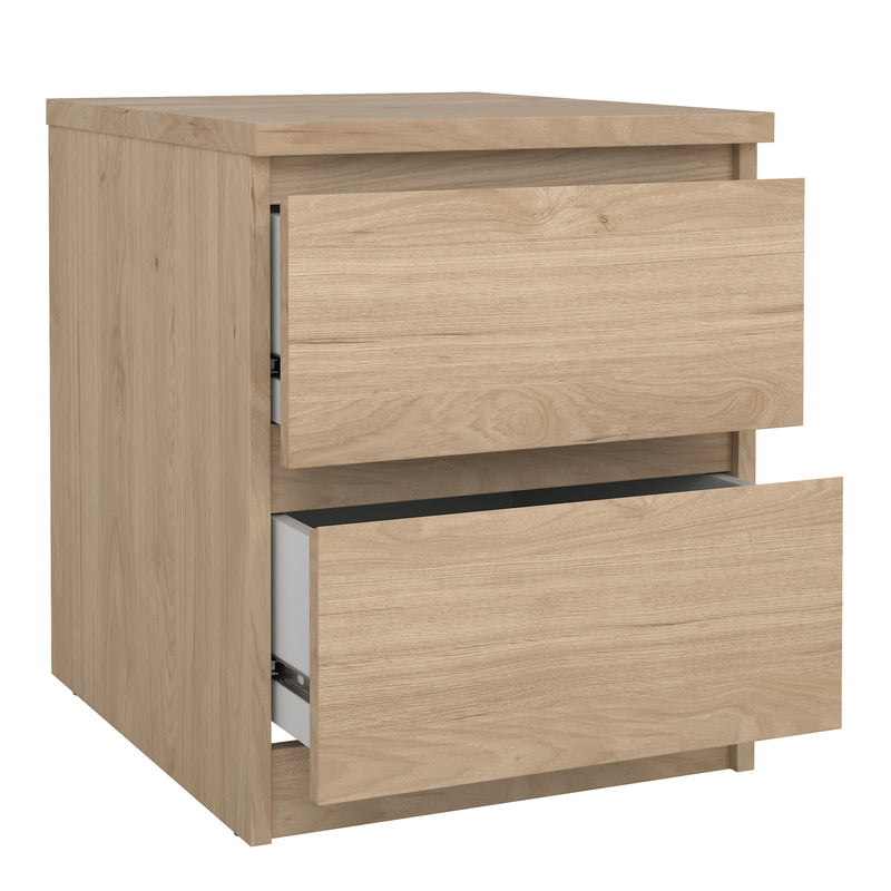 Naia Bedside 2 drawers in Jackson Hickory — alternative angle