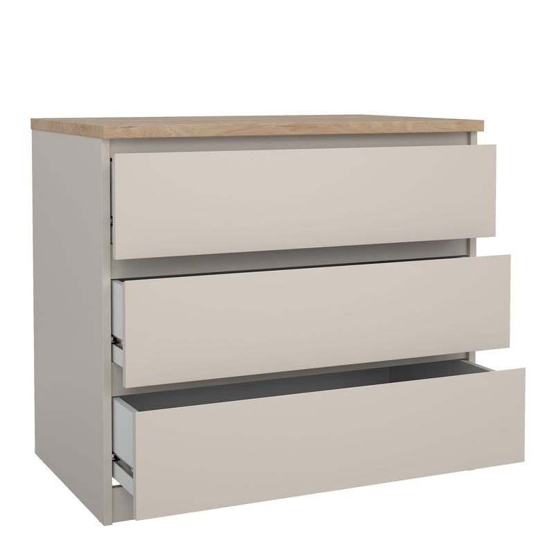 Naia Chest of 3 drawers in Cashmere Jackson Hickory — alternative angle