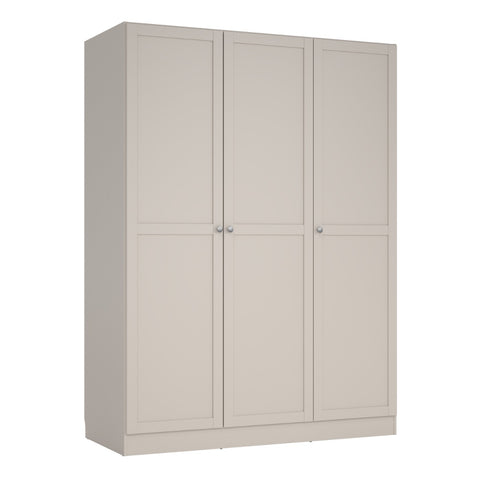 Brande Wardrobe with 3 Frame Doors in Cashmere