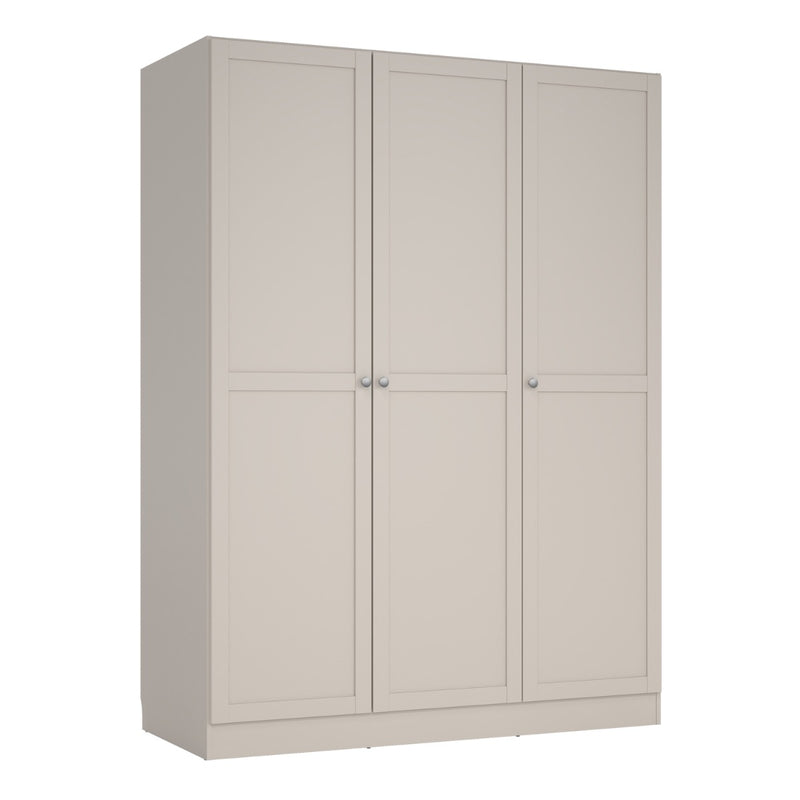 Brande Wardrobe with 3 Frame Doors in Cashmere