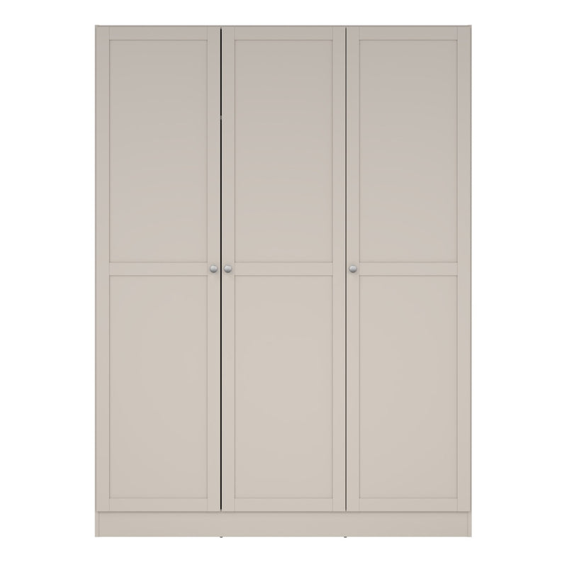 Brande Wardrobe with 3 Frame Doors in Cashmere