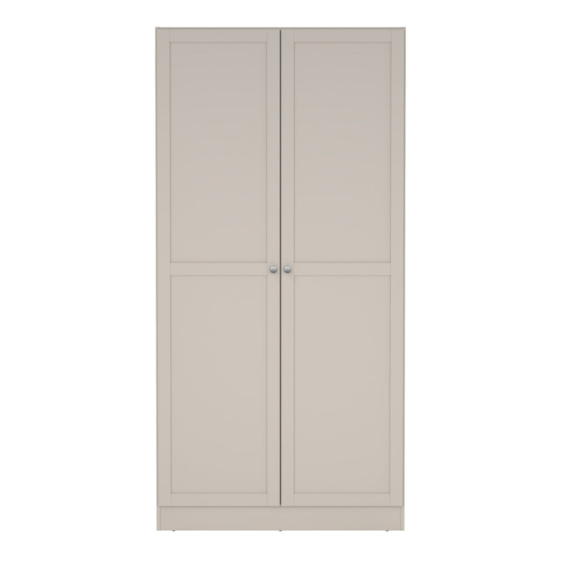 Brande Wardrobe with 2 Frame Doors in Cashmere