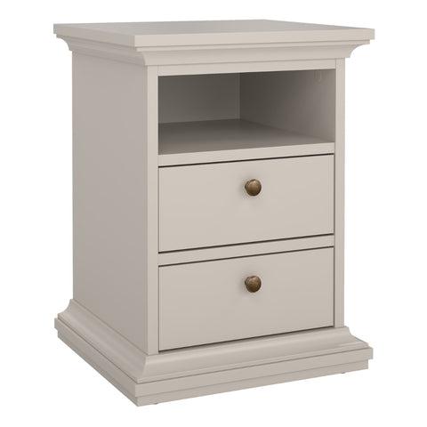 Paris Nightstand in Cashmere - Elegant Bedside Table