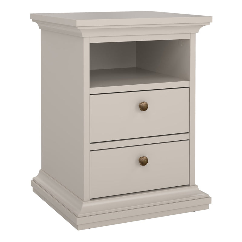 Paris Nightstand in Cashmere - Elegant Bedside Table