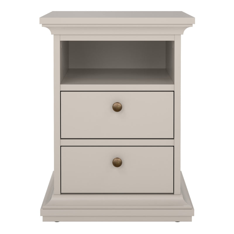 Paris Nightstand in Cashmere - Elegant Bedside Table