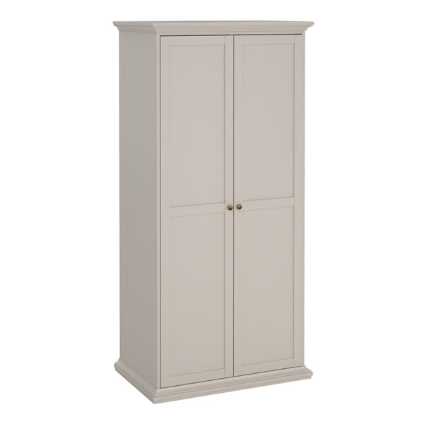 Paris Wardrobe with 2 Doors in Cashmere