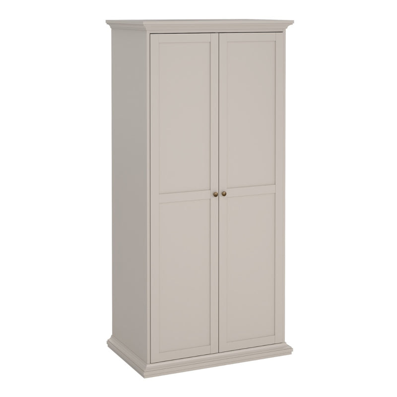 Paris Wardrobe with 2 Doors in Cashmere