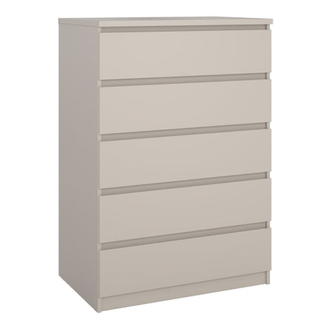 Naia Chest of 5 Drawers in Cashmere - Bedroom Storage