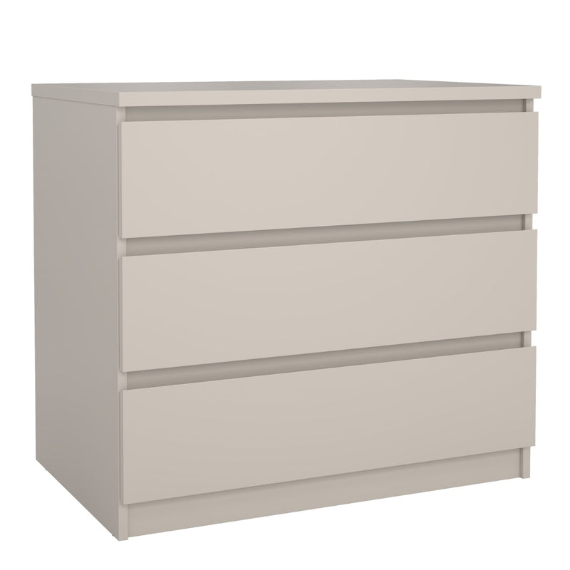 Naia Chest of 3 Drawers in Cashmere - Modern Bedroom Storage