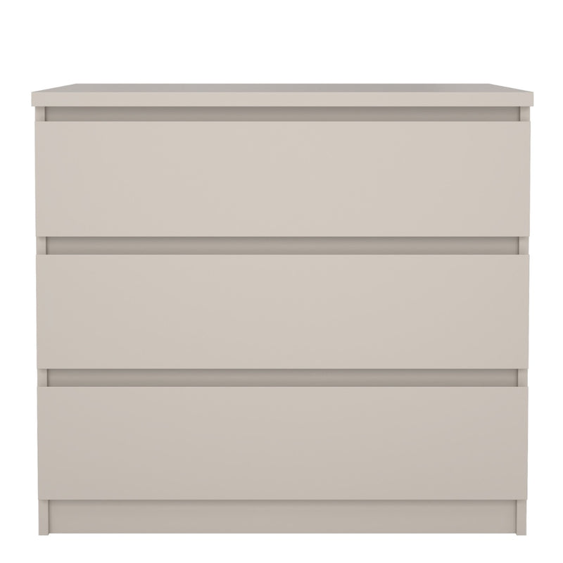 Naia Chest of 3 Drawers in Cashmere - Modern Bedroom Storage