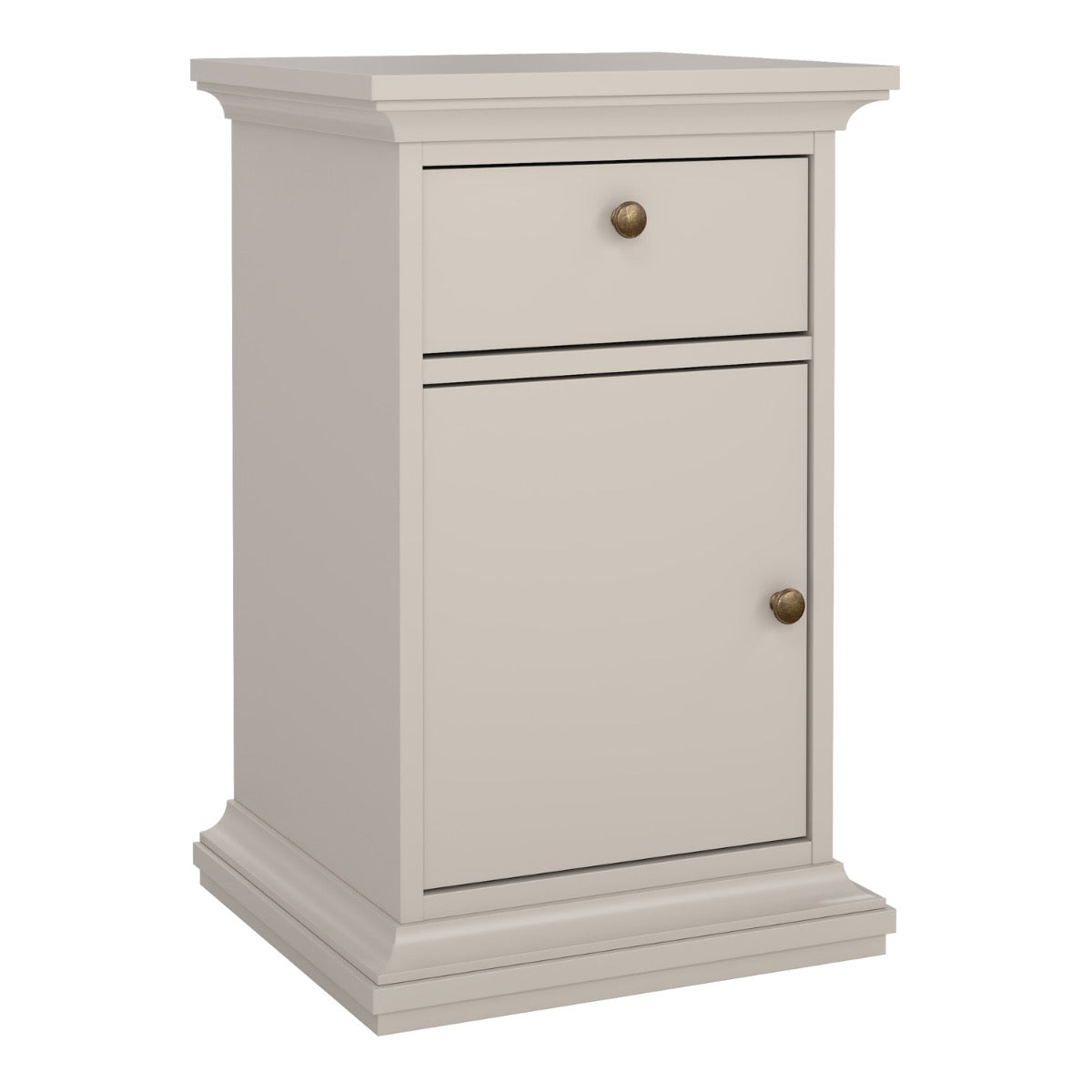 Paris Nightstand 1 Door 1 Drawer in Cashmere