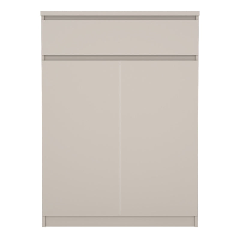 Naia Shoe Cabinet with 2 Doors 1 Drawer in Cashmere