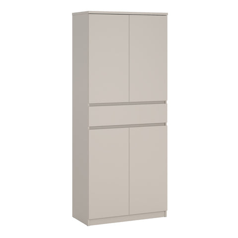 Naia Shoe Cabinet with 4 Doors 1 Drawer in Cashmere
