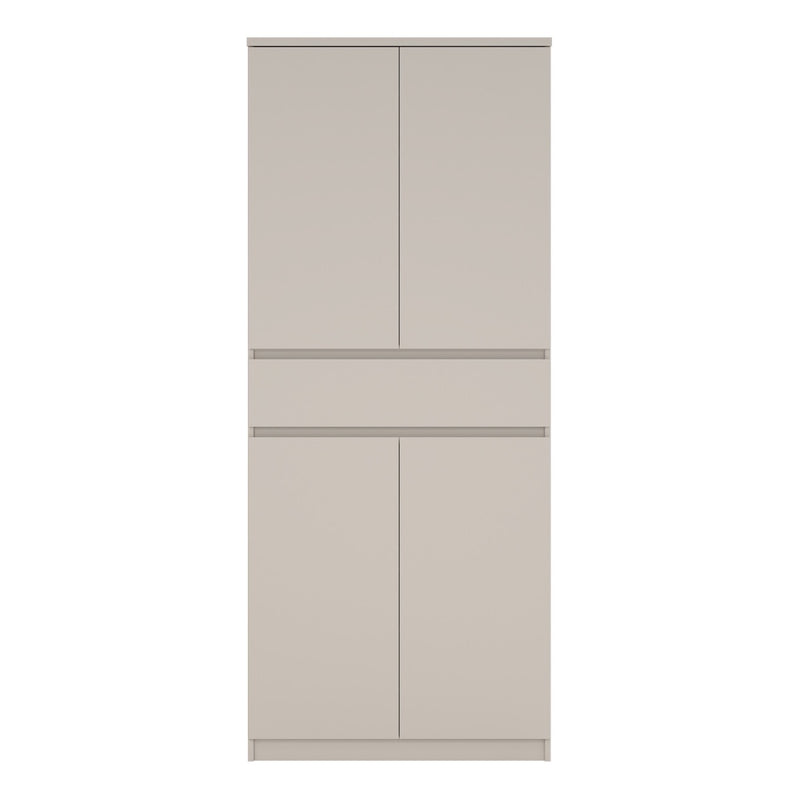 Naia Shoe Cabinet with 4 Doors 1 Drawer in Cashmere