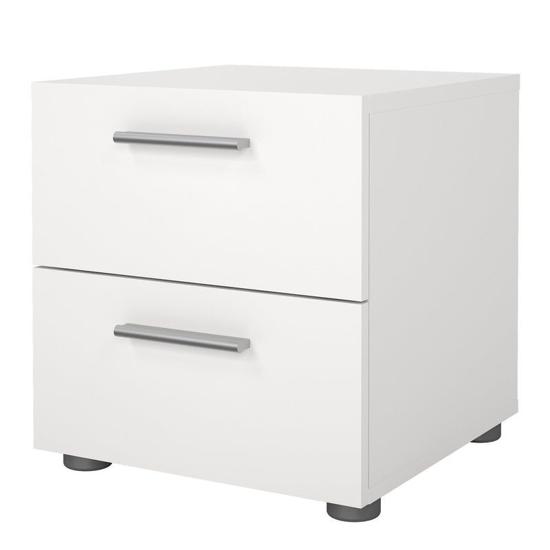 Pepe Bedside 2 Drawers in White — detail view