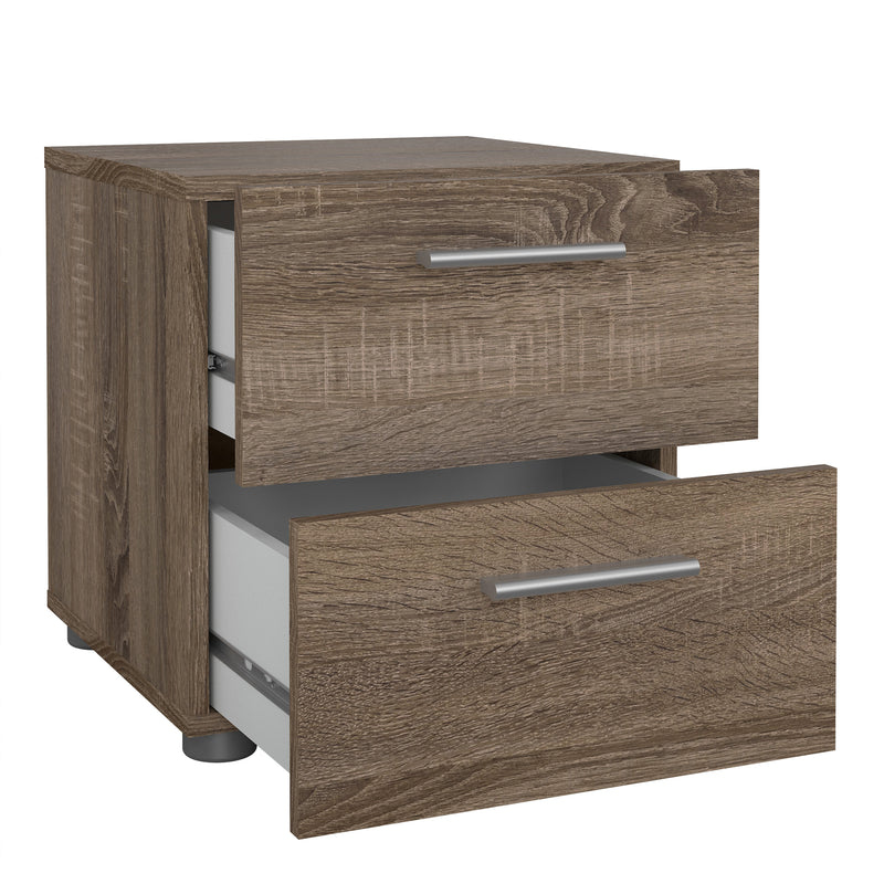 Pepe Bedside 2 Drawers in Truffle Oak — alternative angle