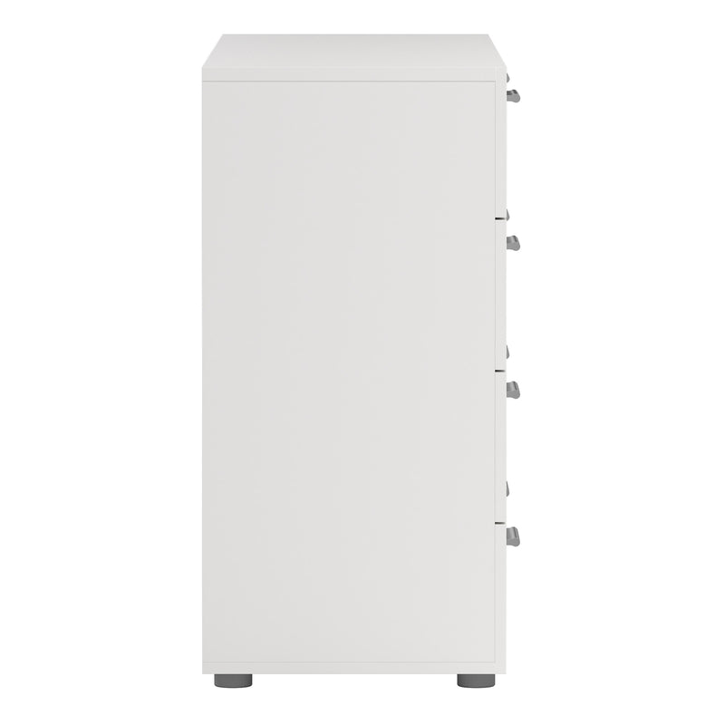 Pepe Wide Chest of 8 Drawers (4+4) in White — alternative angle