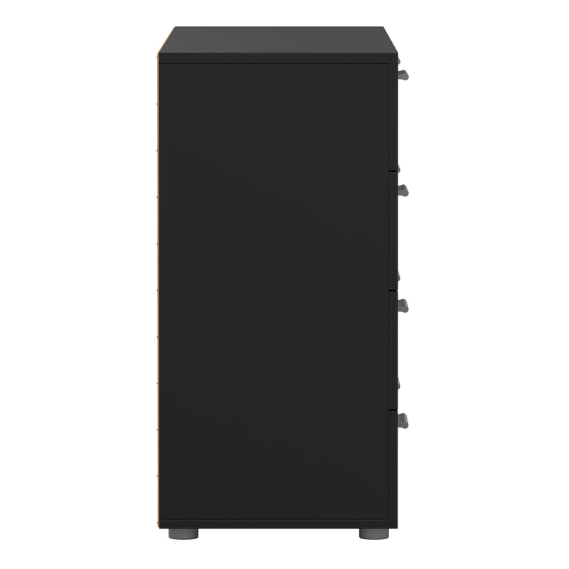 Pepe Wide Chest of 8 Drawers in Black — alternative angle