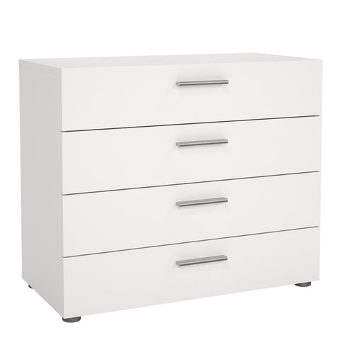 Pepe Chest of 4 Drawers in White — front view