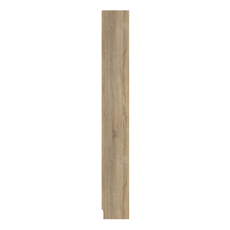 Basic Tall Narrow Bookcase (4 Shelves) in Oak — alternative angle