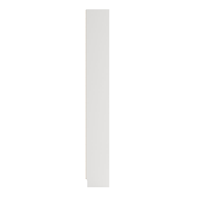 Basic Tall Wide Bookcase (4 Shelves) in White — alternative angle