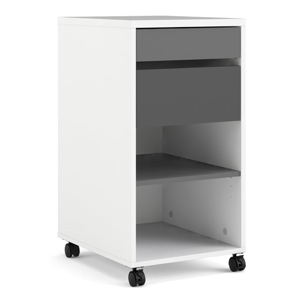 Function Plus Mobile File Cabinet 2 Drawers 1 Shelf