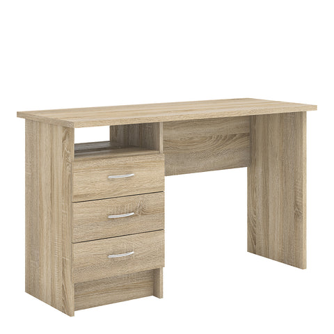Function Plus Desk 3 Drawers in Oak — front view
