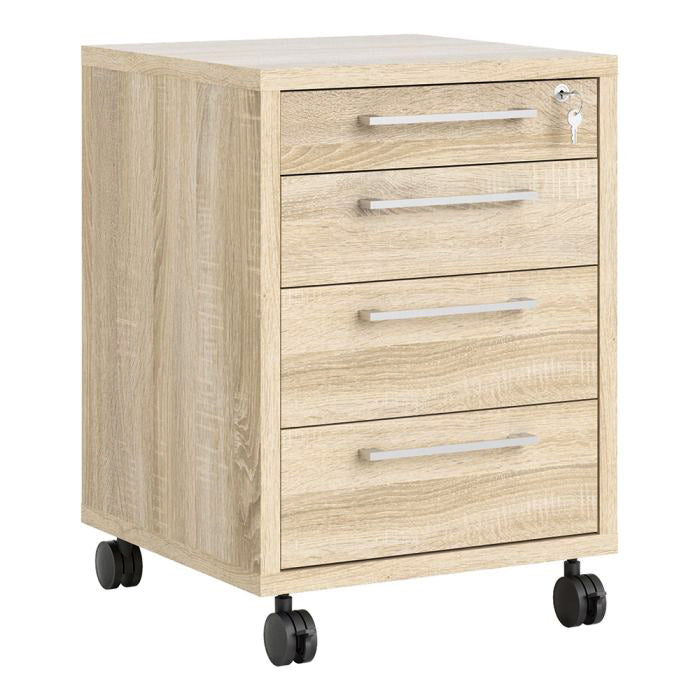 Prima Mobile Cabinet in Oak — front view