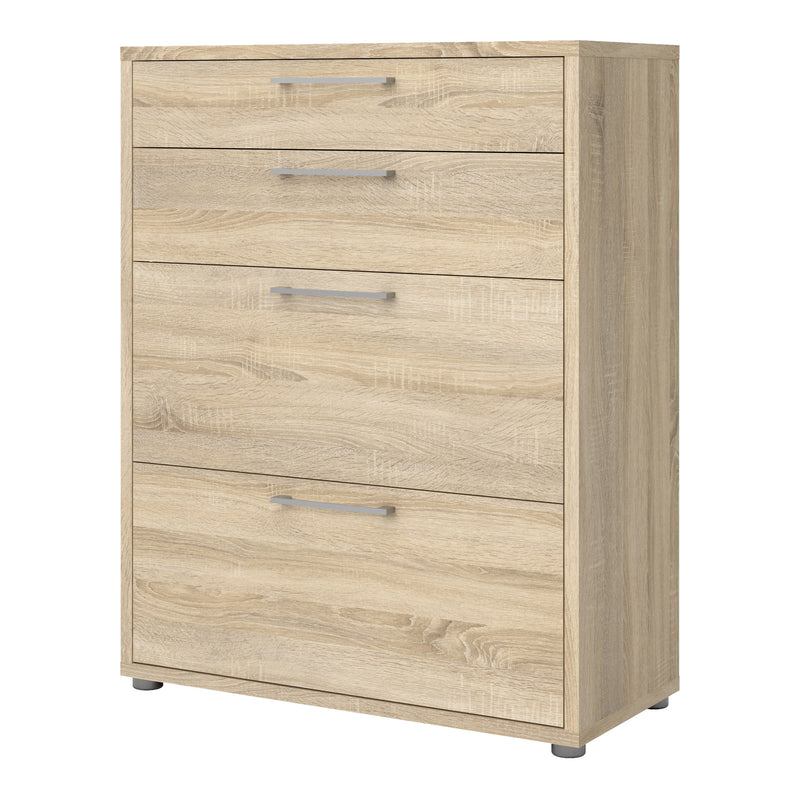 Prima Office Storage with 2 Drawers 2 File Drawers In Oak — detail view