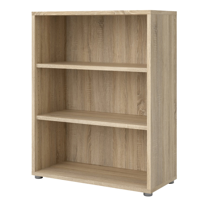 Prima Bookcase 2 Shelves in Oak — detail view