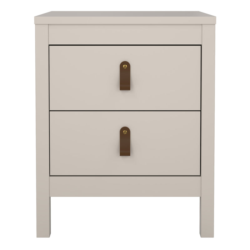 Barcelona Bedside Table 2 Drawers in Cashmere — detail view