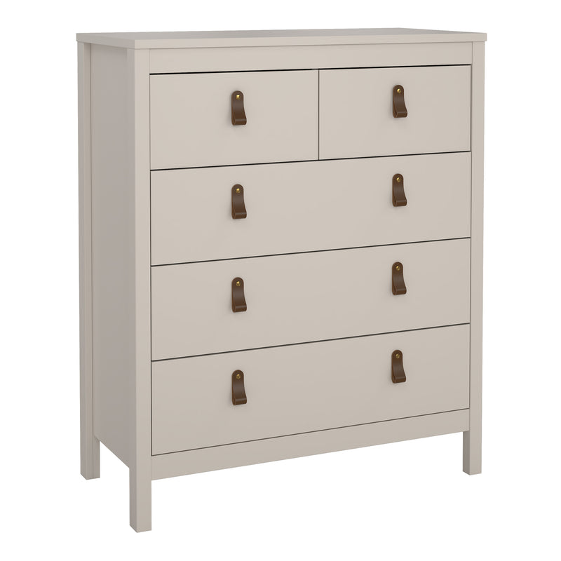 Barcelona Chest 3+2 Drawers in Cashmere — front view